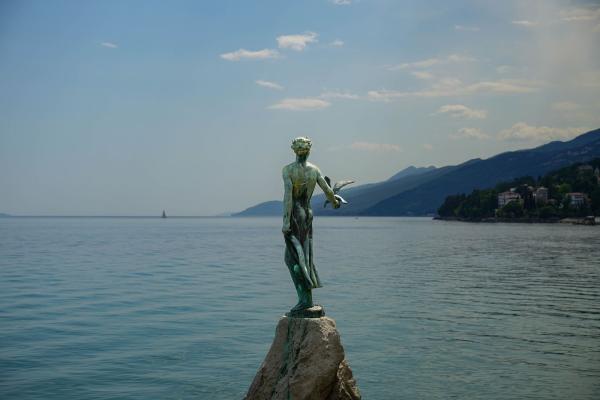 Maiden with the Seagull Statue